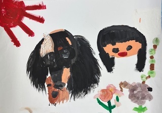 「犬のさんぽ」の画像