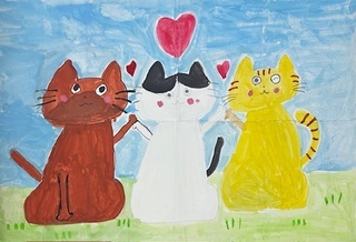 「みんなで平和だニャ!」の画像