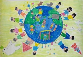 「みんなが笑顔の世界」の画像