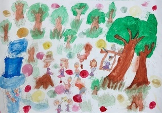 「幸せの国の森」の画像