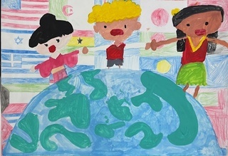 「色いろな国の平和」の画像