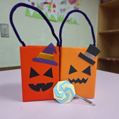 ハロウィンの小物入れ