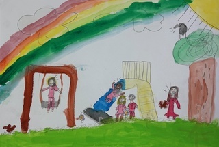 「色々な国から来たお友達」の画像