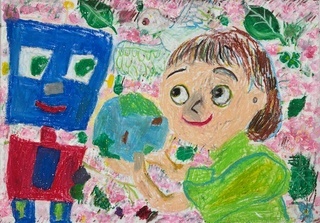 「ロボットと平和な未来」の画像