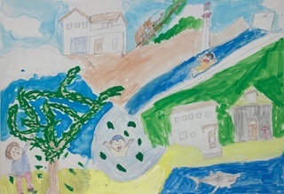 「大自然な町」の画像