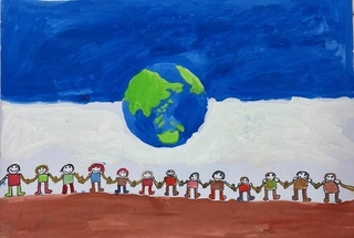 「みんなでつなごう世界のこころ」の画像