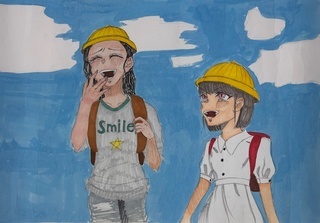 「安全で楽しい通学路」の画像