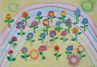 「平和の花の絵」の画像