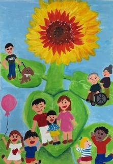 「え顔の花をさかせよう。」の画像