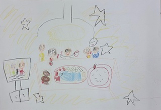 「みんなでごはん」の画像