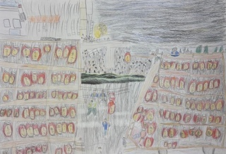 「夜空に輝く提灯祭り」の画像