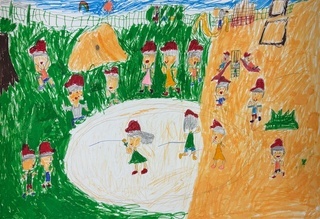 「みんなでこうていであそぼう」の画像