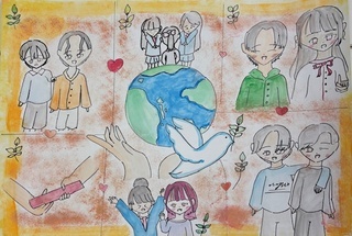 「人間尊重 私なりの平和」の画像