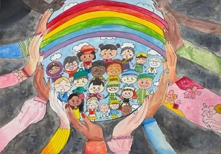 「みんなで守る笑顔」の画像