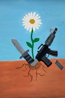 「戦争から生まれた花」の画像