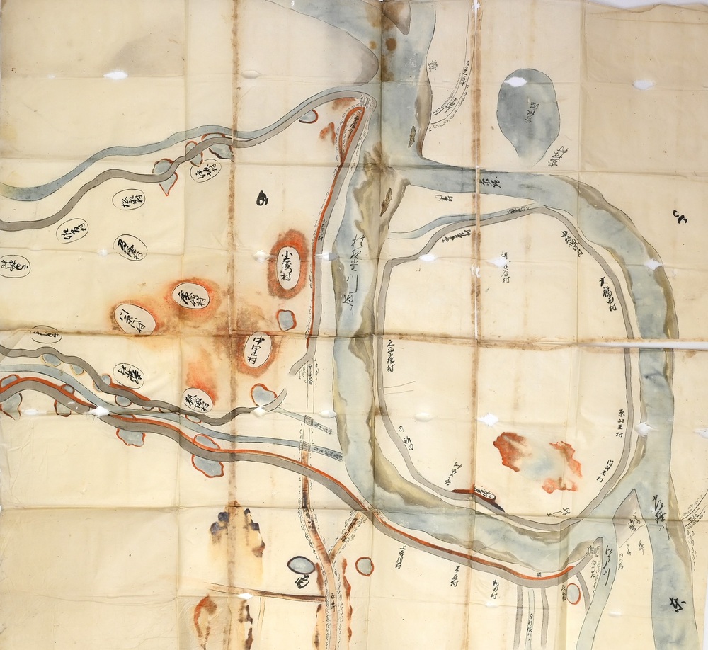 江戸時代の栗橋地区周辺の河川の絵図