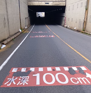 西大輪地下道の写真
