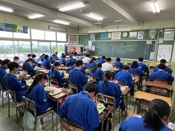 栗橋東中学校での実施風景4