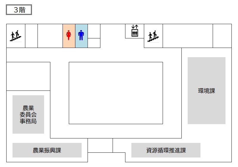 菖蒲行政センター3階フロア図